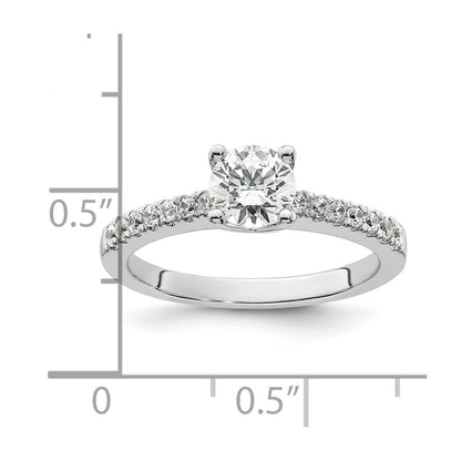 14K White Gold Lab Grown Diamond VS/SI FGH Engagement Ring
