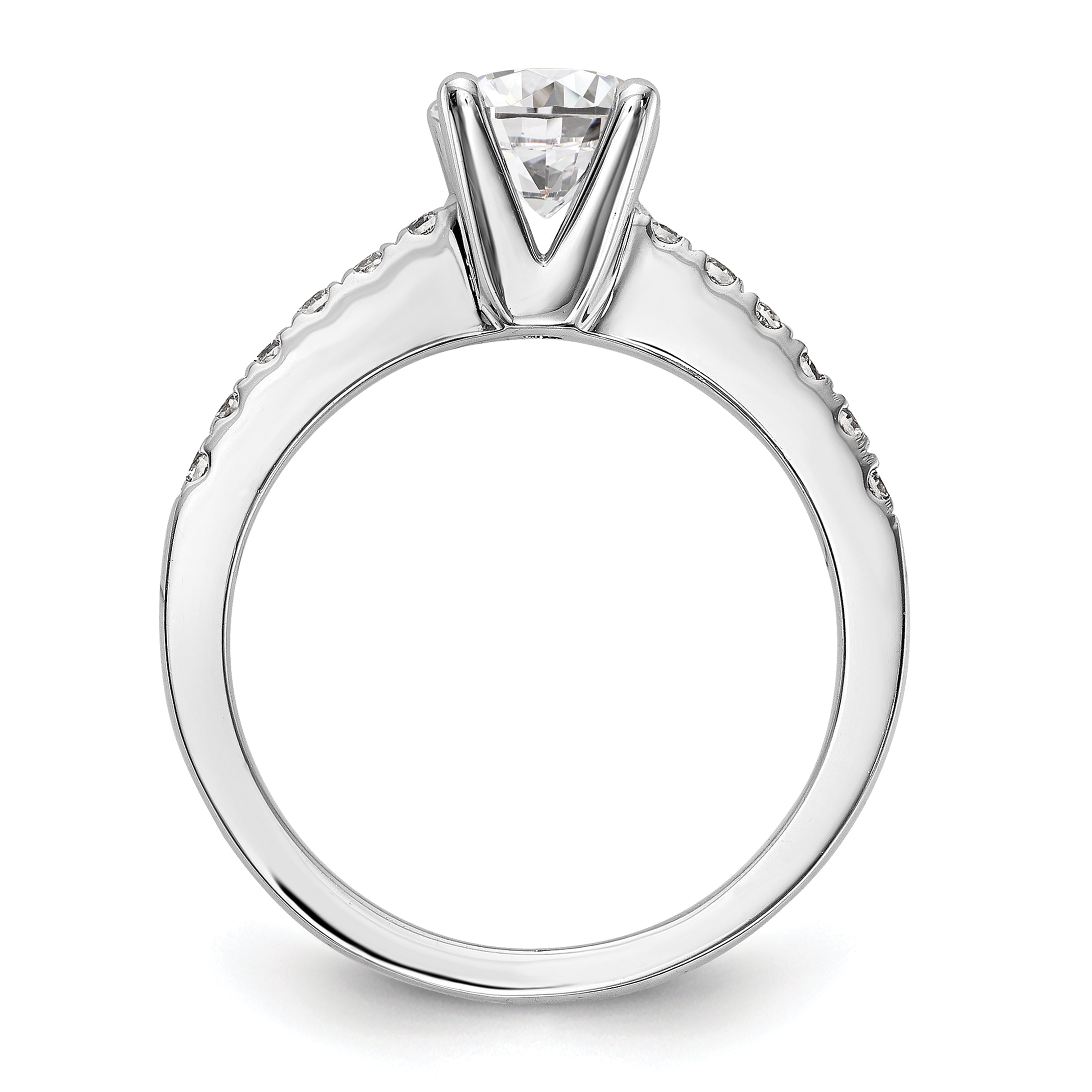 14K White Gold Lab Grown Diamond VS/SI+ G+ Engagement Ring