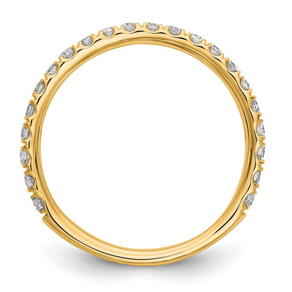 14k Yellow Gold 3/8 Ct. Lab Grown Diamond VS/SI+ G+ Complete Wedding Band