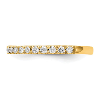 14k Yellow Gold 3/8 Ct. Lab Grown Diamond VS/SI+ G+ Complete Wedding Band