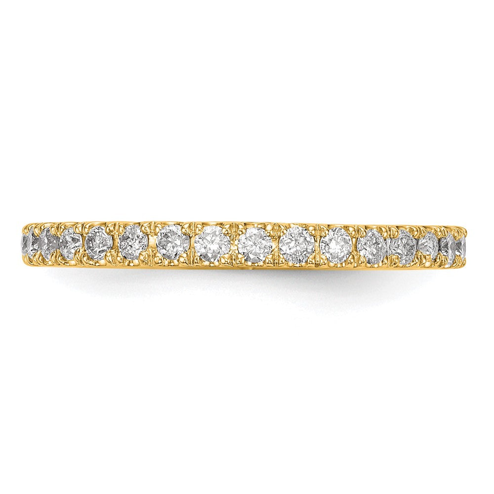 14k Yellow Gold 3/8 Ct. Lab Grown Diamond VS/SI+ G+ Wedding Band Ring