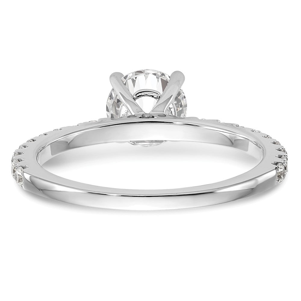 1.00ct. CZ Solid Real 14K White Gold Engagement Ring