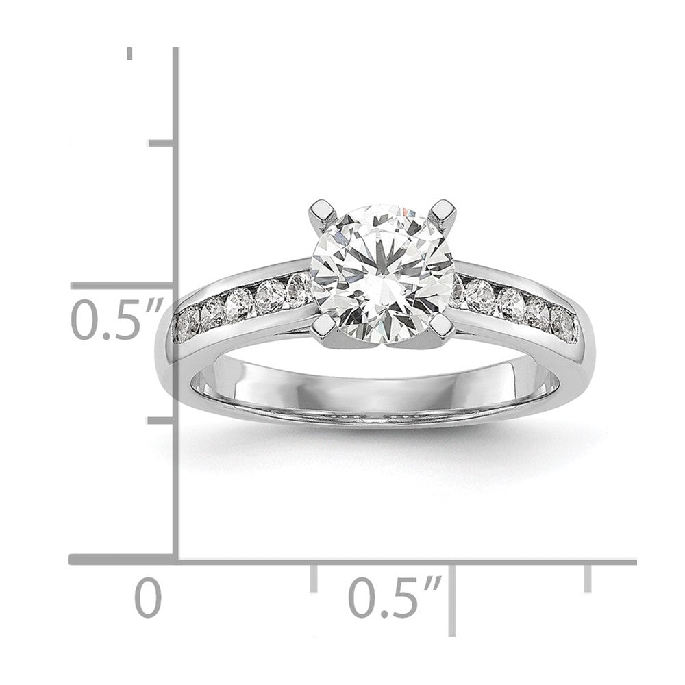14k White Gold 1/5 Ct. Lab Grown Diamond VS/SI+ G+ Pet Set Engagement Ring