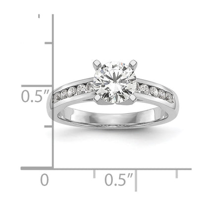 14k White Gold 1/5 Ct. Lab Grown Diamond VS/SI+ G+ Pet Set Engagement Ring
