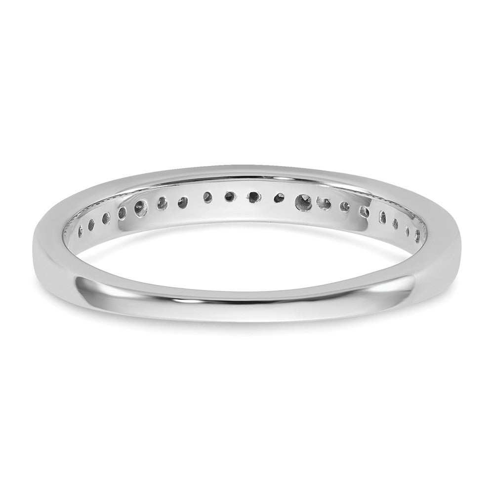 14K White Gold Peg Set 1/5 Carat Channel Diamond Semi Mount Engagement Ring