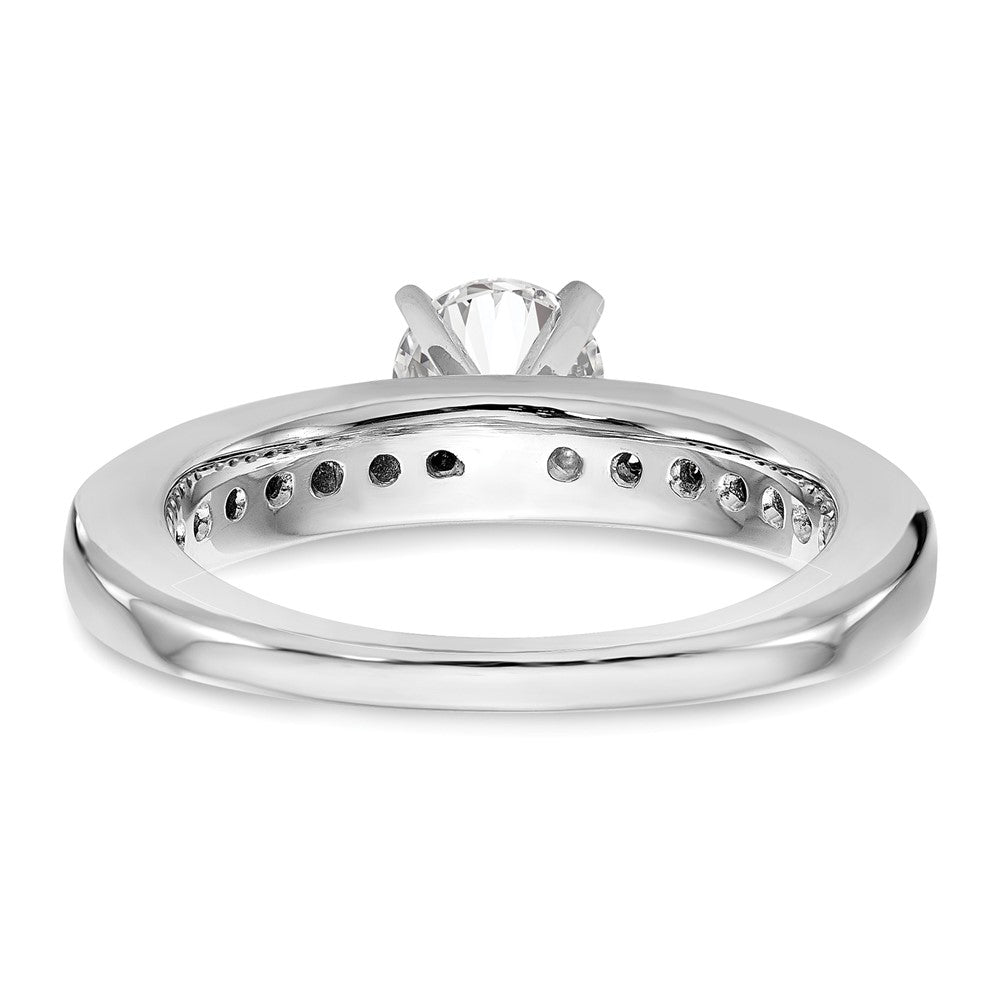 14K White Gold Lab Grown Diamond VS/SI FGH Complete Engagement Ring