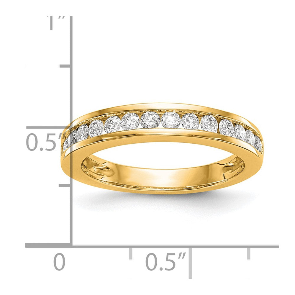 14K Yellow Gold Diamond Wedding Band