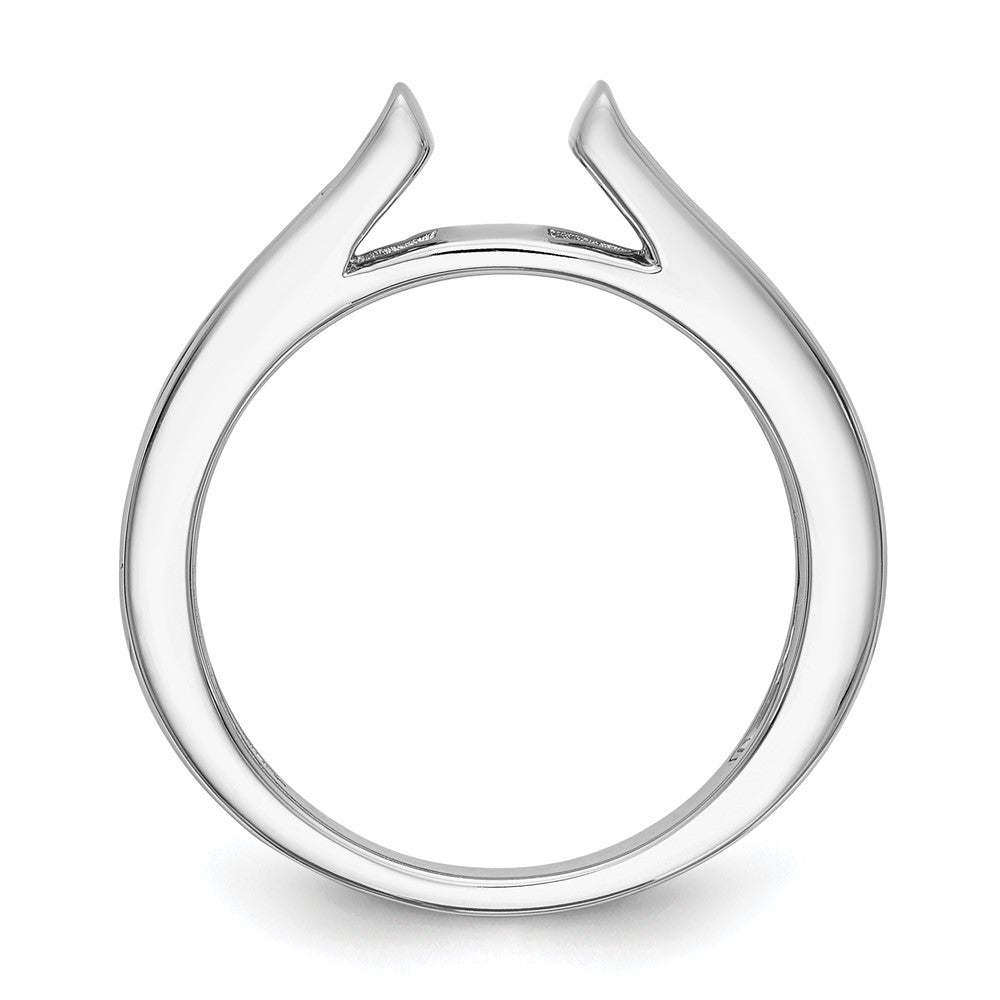 14k White Gold 1/2 Ct. Lab Grown Diamond VS/SI+ G+ Semi Mount Peg Set Engagement Ring