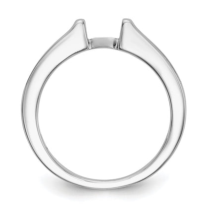 14k White Gold 1/4 Ct. Lab Grown Diamond VS/SI+ G+ Peg Set Engagement Ring