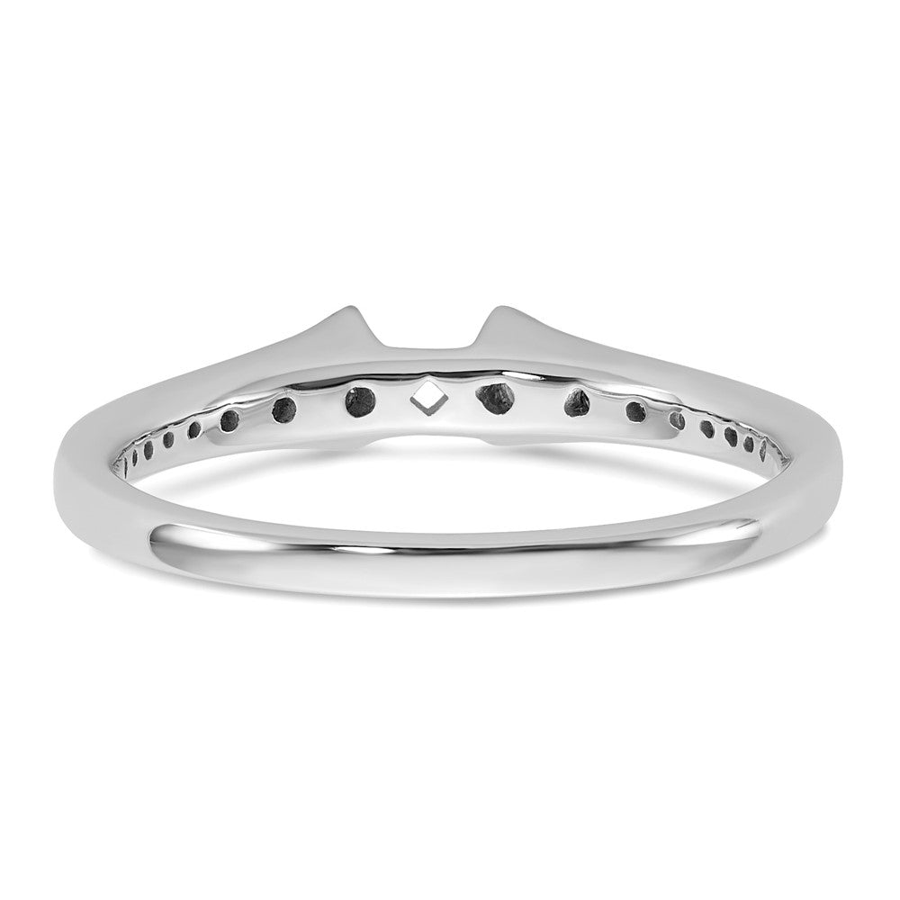 14k White Gold 1/3 Ct. Lab Grown Diamond VS/SI+ G+ Semi Mount Peg Set Engagement Ring