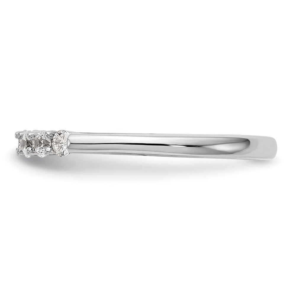 14K White Gold Lab Grown Diamond VS/SI FGH Peg Semi-mount Engagement Ring