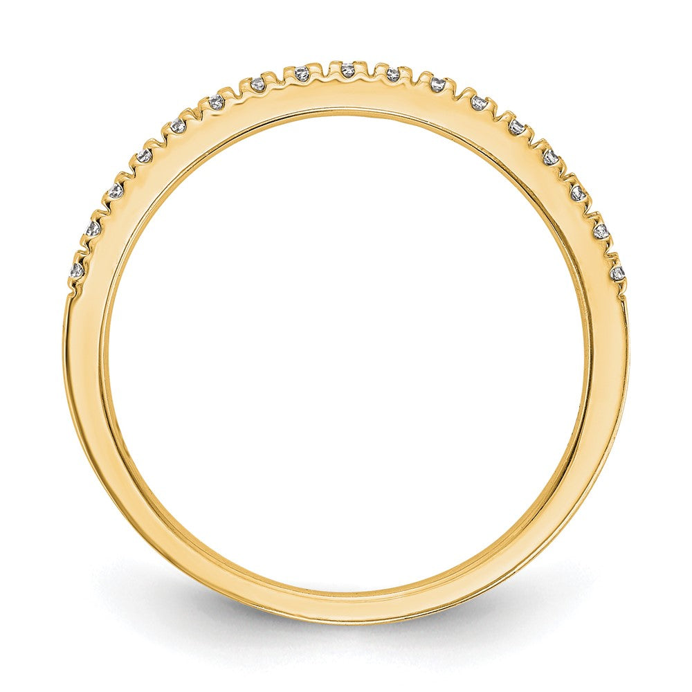 14K Yellow Gold Diamond Wedding Band