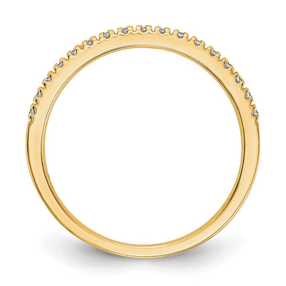 14K Yellow Gold Diamond Wedding Band