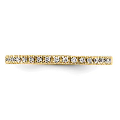 14K Yellow Gold Diamond Wedding Band