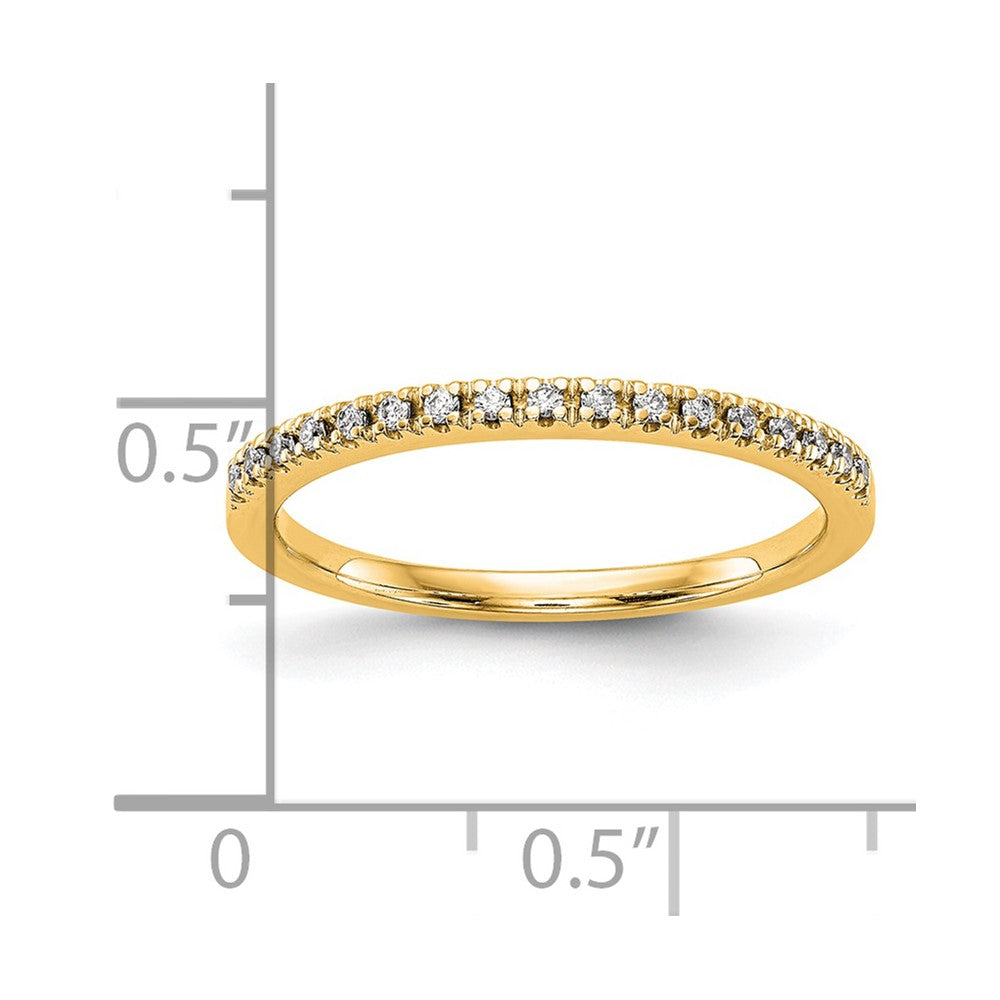 14K Yellow Gold Diamond Wedding Band