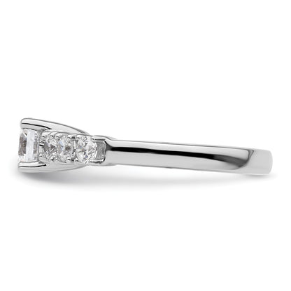 14K White Gold Simulated Diamond Engagement Ring