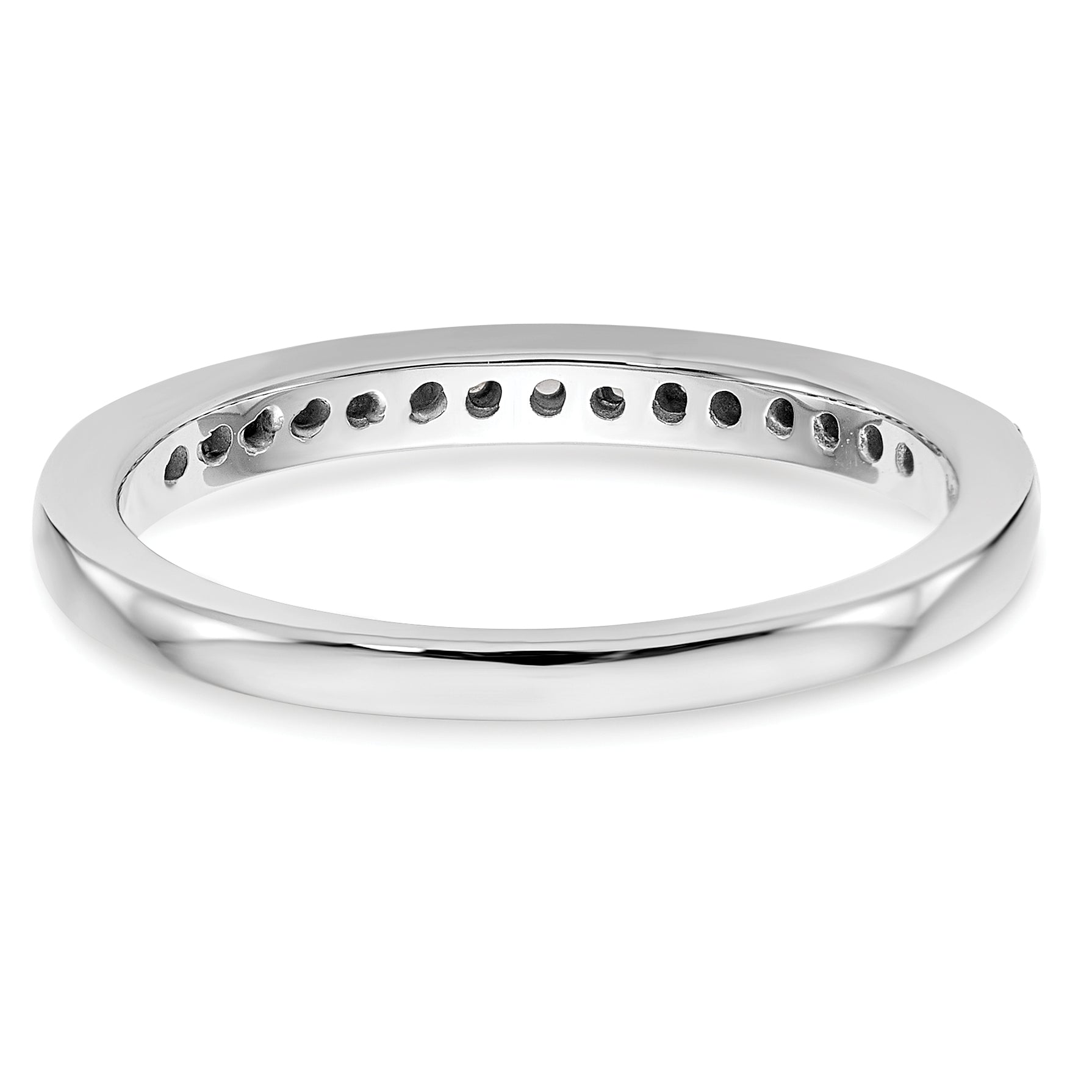 14k White Gold 1/4 Ct. Lab Grown Diamond VS/SI+ G+ Wedding Band Ring