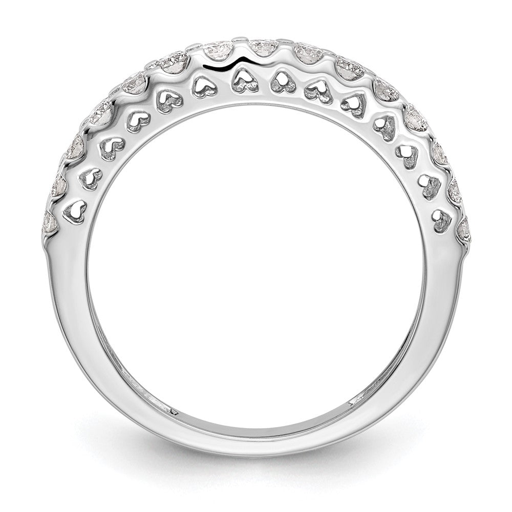 14k White Gold 1/2 Ct. Lab Grown Diamond VS/SI+ G+ Complete Wedding Band