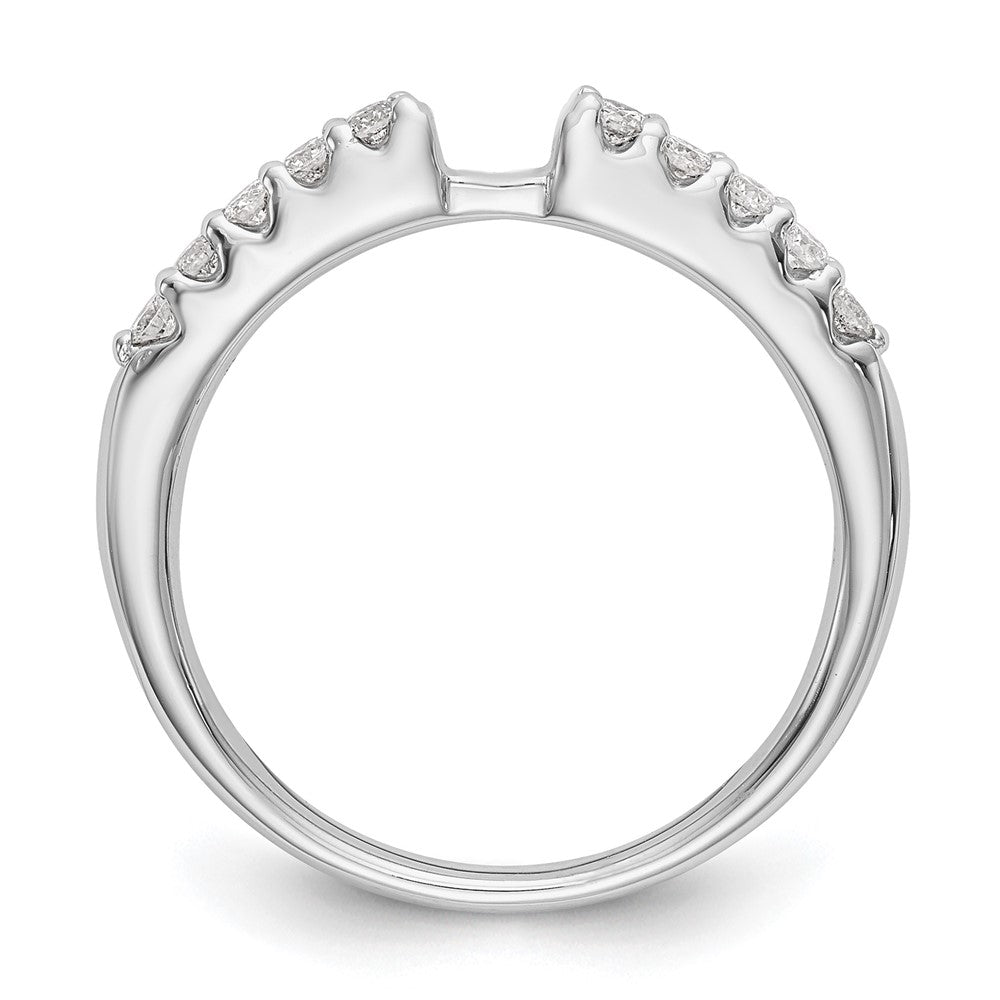 14k White Gold 1/4 Ct. Lab Grown Diamond VS/SI+ G+ Peg Set Engagement Ring