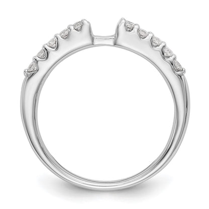 14k White Gold 1/4 Ct. Lab Grown Diamond VS/SI+ G+ Peg Set Engagement Ring