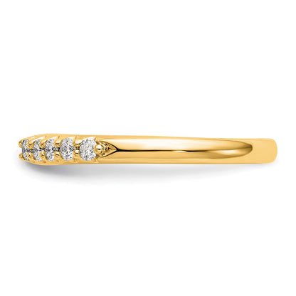 14k Yellow Gold Two Tone 1/4 Ct. Lab Grown Diamond VS/SI+ G+ Peg Set Engagement Ring
