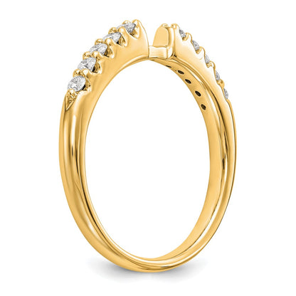 14k Yellow Gold Two Tone 1/4 Ct. Lab Grown Diamond VS/SI+ G+ Peg Set Engagement Ring