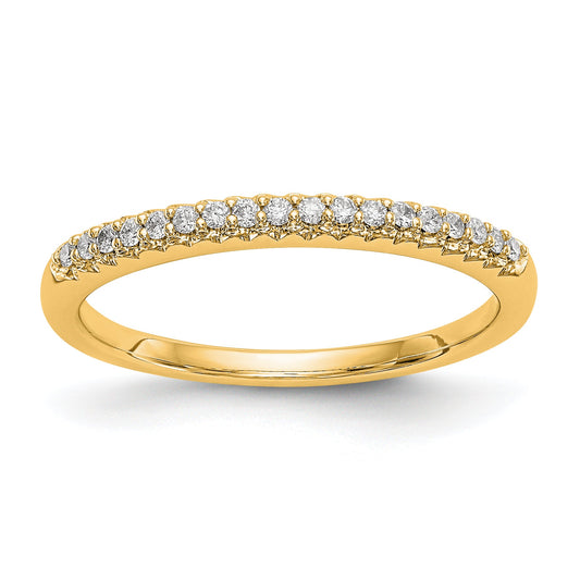 14K Yellow Gold Diamond Wedding Band