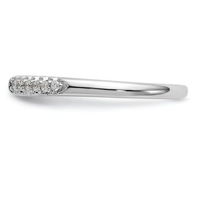 10K White Gold Peg Set 1/8 Carat Diamond Semi Mount Engagement Ring