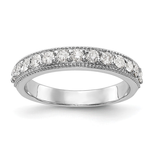 14K White Gold True Origin 1/2 Carat Lab Grown Diamond Vs/Si D E F Wedding Band