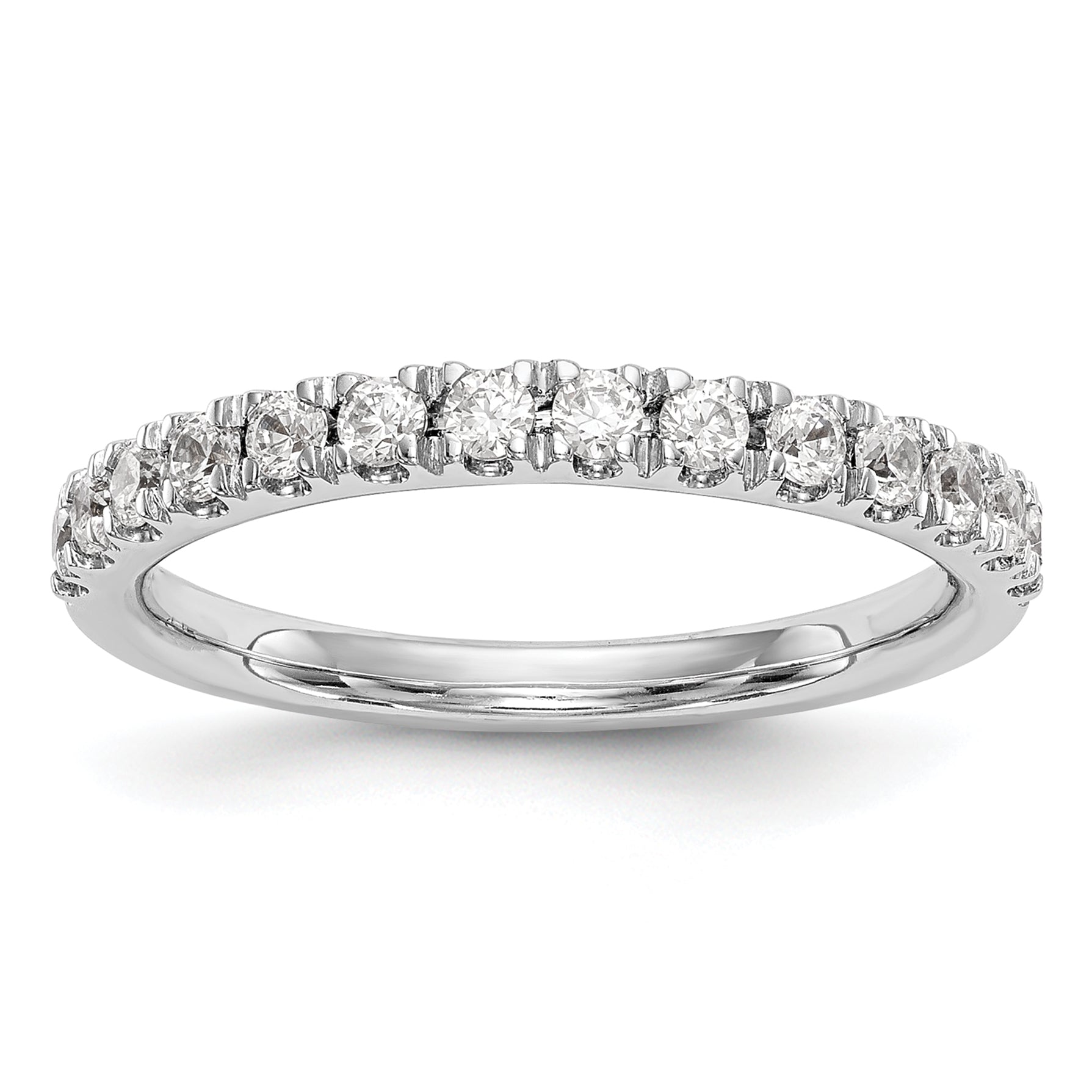 14K White Gold True Origin 3/8 Carat Lab Grown Diamond Vs D E F Wedding Band