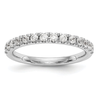 14K White Gold True Origin 3/8 Carat Lab Grown Diamond Vs D E F Wedding Band