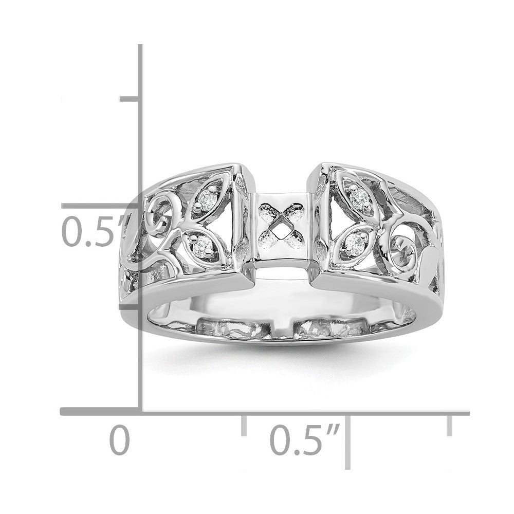 14k White Gold 1/20 Ct. Lab Grown Diamond VS/SI+ G+ Pet Set Engagement Ring
