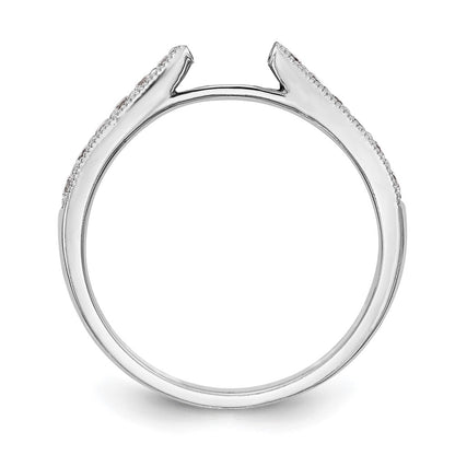 14K White Gold Simulated Diamond Engagement Ring