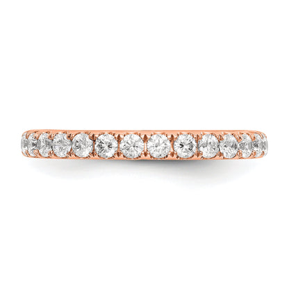 14K Rose Gold True Origin 1/2 Carat Lab Grown Diamond Vs D E F Wedding Band