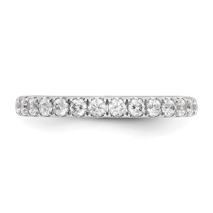 14K White Gold Lab Grown Diamond VS/SI+ G+ Wedding Band Ring