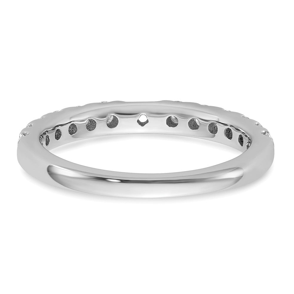 14k White Gold 5/8 Ct. Lab Grown Diamond VS/SI+ G+ Semi Mount Peg Set Engagement Ring