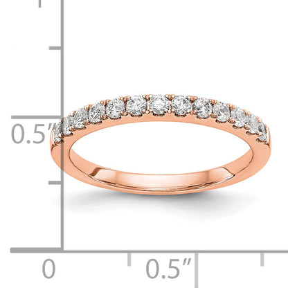 14K Rose Gold Diamond Wedding Band