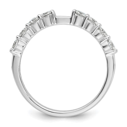 14k White Gold 3/4 Ct. Lab Grown Diamond VS/SI+ G+ Peg Set Engagement Ring