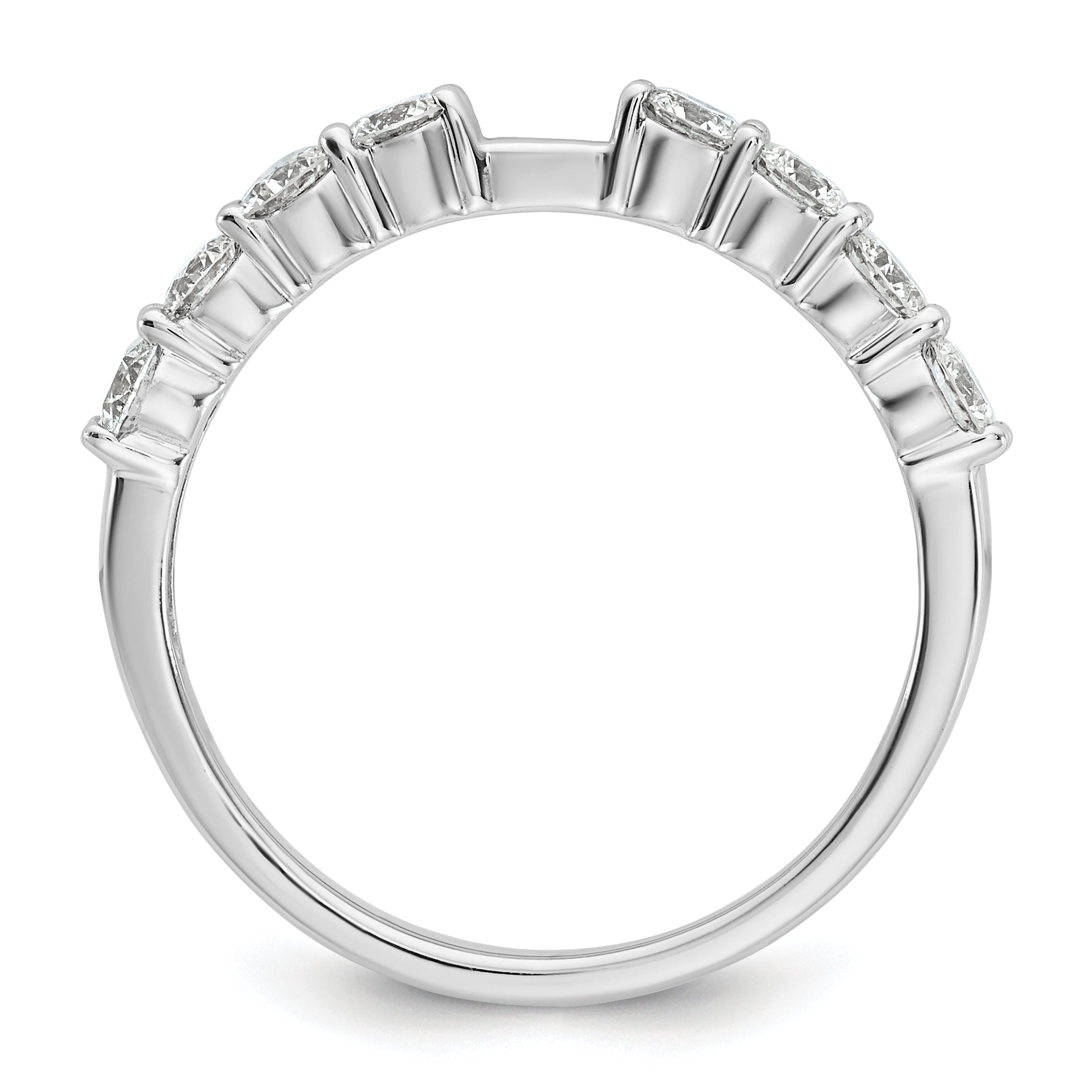 14k White Gold 3/4 Ct. Lab Grown Diamond VS/SI+ G+ Peg Set Engagement Ring