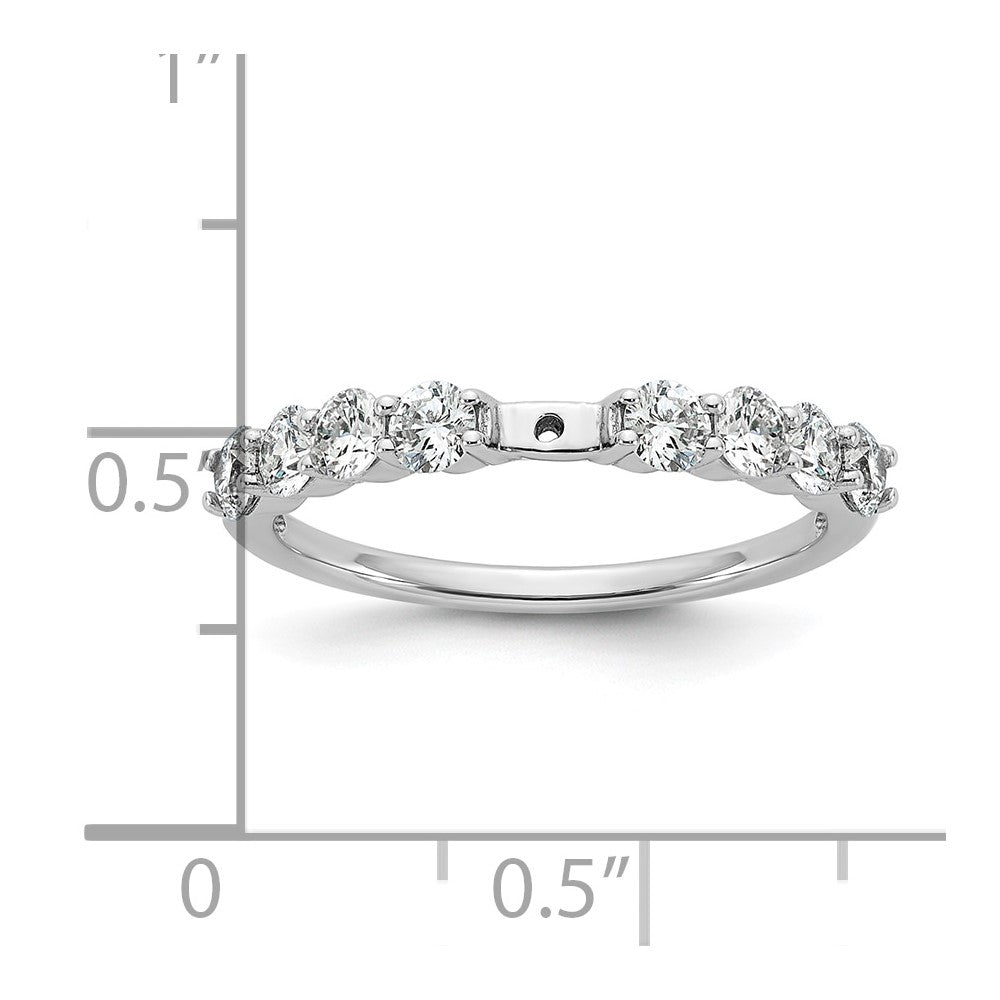 14k White Gold 3/4 Ct. Lab Grown Diamond VS/SI+ G+ Peg Set Engagement Ring