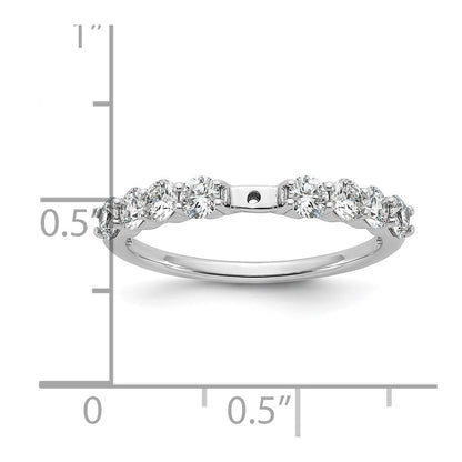 14k White Gold 3/4 Ct. Lab Grown Diamond VS/SI+ G+ Peg Set Engagement Ring