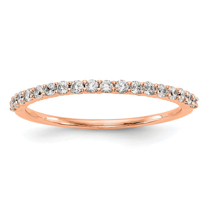 14K Rose Gold Diamond Wedding Band