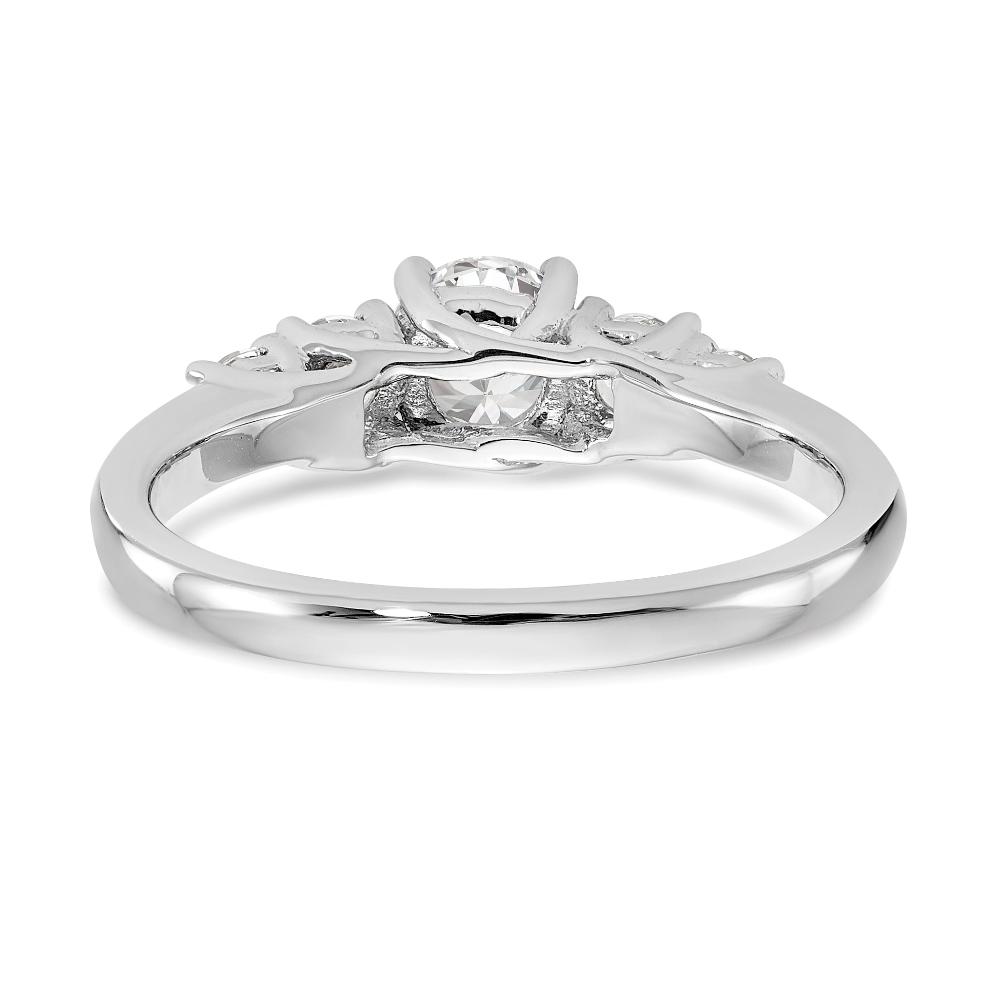 14k White Gold 3/8 Ct. Lab Grown Diamond VS/SI+ G+ Wedding Band Ring