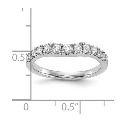 1.00ct. CZ Solid Real 14K White Gold Wedding Wedding Band Ring