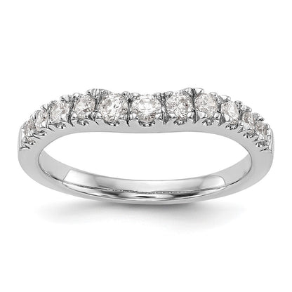 1.00ct. CZ Solid Real 14K White Gold Wedding Wedding Band Ring