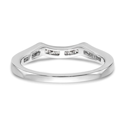 14k White Gold 1/5 Ct. Lab Grown Diamond VS/SI+ G+ Wedding Band Ring