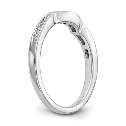 14k White Gold 1/5 Ct. Lab Grown Diamond VS/SI+ G+ Wedding Band Ring