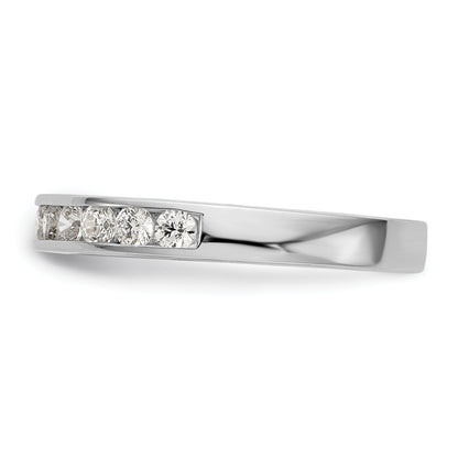 14k White Gold 5/8 Ct. Lab Grown Diamond VS/SI+ G+ Wedding Band Ring