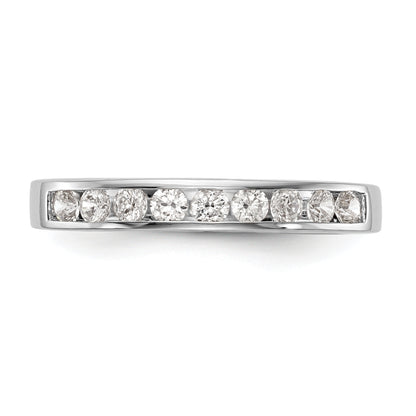 14k White Gold 1/2 Ct. Lab Grown Diamond VS/SI+ G+ Wedding Band Ring