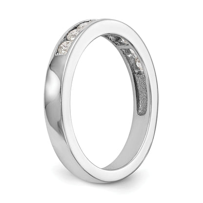 14k White Gold 5/8 Ct. Lab Grown Diamond VS/SI+ G+ Wedding Band Ring